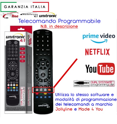 Telecomando Universale Programmabile 2:1 Unitronic
